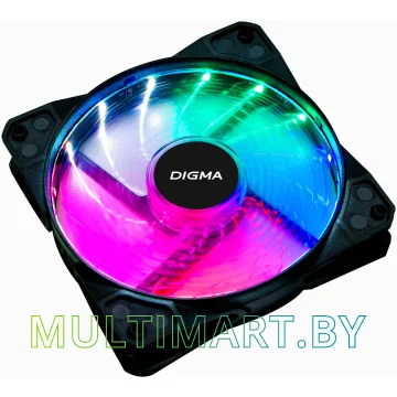 Вентилятор для корпуса Digma DFAN-FRGB2 картинка 2